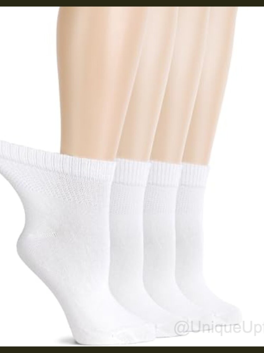 Hugh Ugoli Diabetic Ankle Socks for Women Rayon Bamboo Seamless 4-8 Pair